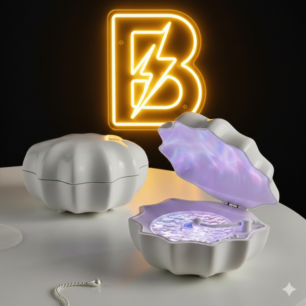 Shell Lamp with Bluetooth Speaker